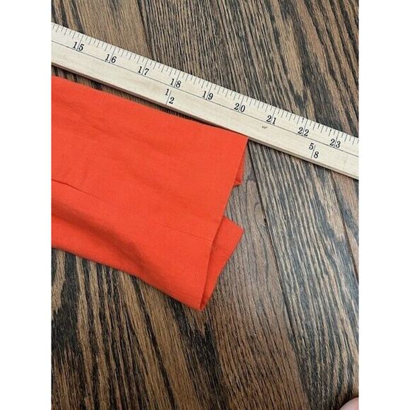Vince Blazer Jacket Long Sleeves Collared Pockets Wool Metallic Orange Size 4 - Picture 4 of 13